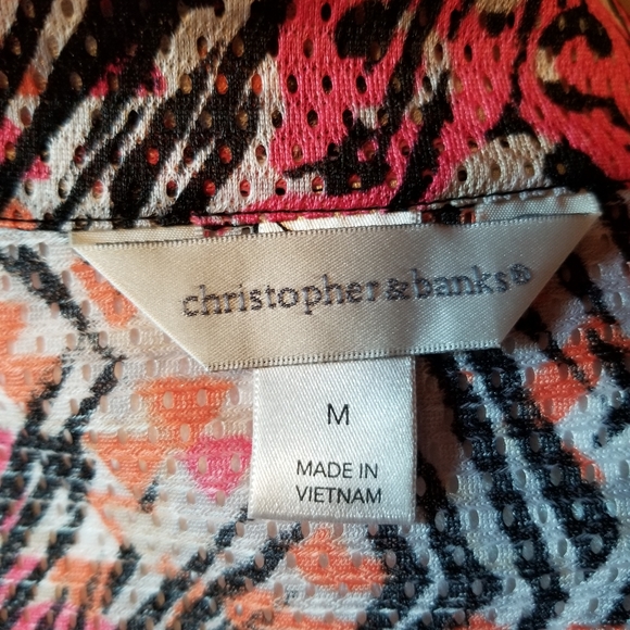 Christopher and Banks Swim Bathing Suit Mesh Coverup Multicolored Sz M - Picture 6 of 8